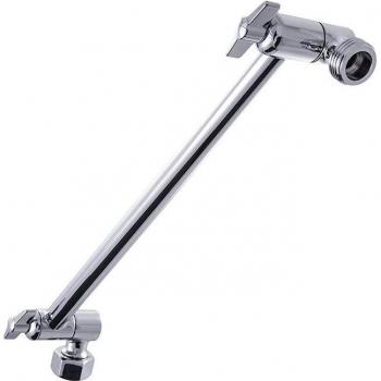 Square Stainless Steel Rainfall Shower Head with 360-Degree Adjustable Brass Holder
