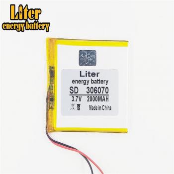 Lithium-Polymer-Batterie 306070, 3,7 V, 2000mAh für PSP, PDA, GPS, DVR, E-Book, Tablet und Power Bank