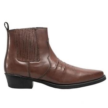 Gringos Western Bottines 42 FR Marron Foncé