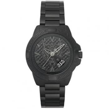 Plein Sport Touchdown Stainless Steel Watch Black Male Size ONE SIZE