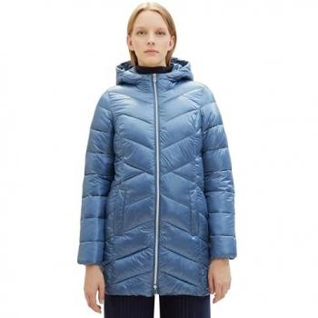 TOM TAILOR Damen Steppmantel Gr. M, blau (coronet blue)