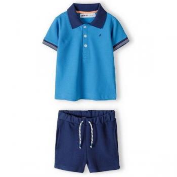 MINOTI Kinder Polohemd und Shorts Kombi