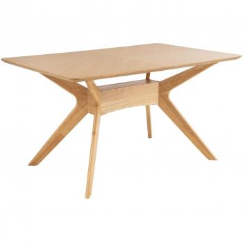 Table à Manger Klerg - Chêne Naturel 140 cm