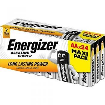 Energizer AA LR6 Batteries Long Lasting Power 7 Year Shelf Life [24 Pieces]