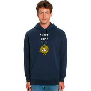 Sweat à capuche Homme SUPER PAPY MRMME XS bleu marine