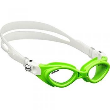 Cressi Crab Schwimmbrille grün mit klaren Gläsern