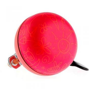 Ding‑Dong Red Bike Bell – 80 mm Steel (Up‑Side‑Down)
