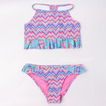 Bikini Infantil con Estampado de Caballo