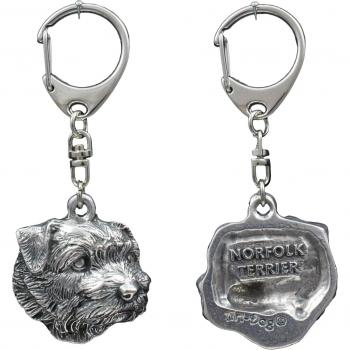 Terrier Norfolk Argento – Breloc Elegante