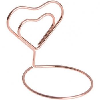 Metal Heart Place Card Stand