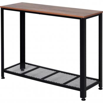 HOMCOM Beistelltisch im Industrie-Stil, 101 x 35 x 80 cm
