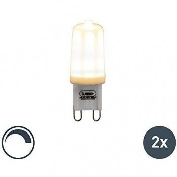 Pack de 2 ampoules G9 LED dimmables 3W 280lm 2700K - Luedd
