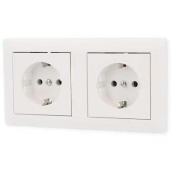 Gira Double Schuko Socket, Model 479304