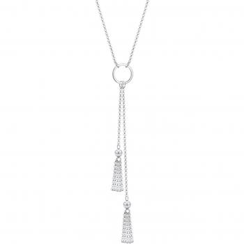 Elli Y‑Kette Layer – Kugelformige Geometrie‑Kette aus 925 Sterling Silber