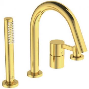 Joy Ideal Standard – Miscelatore Bordovasca Monta 4 Fori Brushed Gold BC789A2