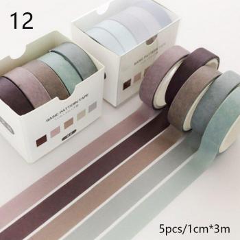 Cute Grid Washi Tape Set