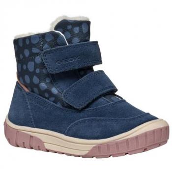 Geox Omar Blue Leather Bootie 21