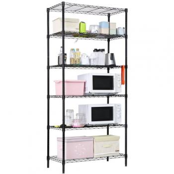 Rack di Stoccaggio Lagria 35.4 x 17.7 x 78.7 Nero