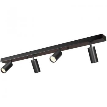 Lampe à spot rail 90 cm – Wada Noir, 4 luminaires réglables