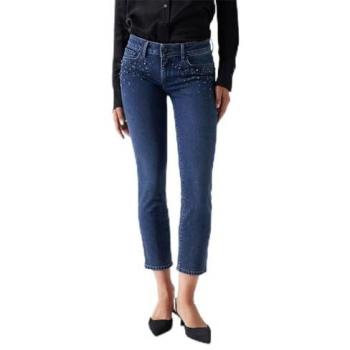 Jeans Wonder Crop Slim Fit Dark Wash Donna