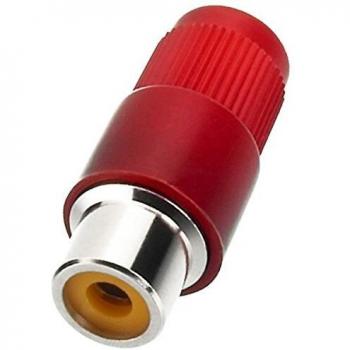 MONACOR T-702G/RT – Gniazdo RCA, czerwone
