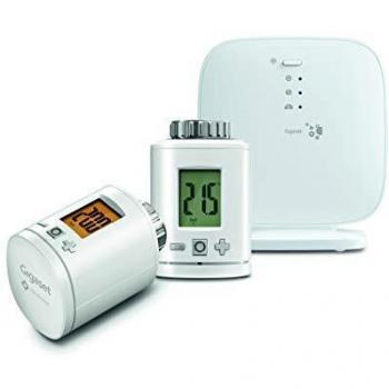 Gigaset Heating Pack Beginner - Set de termostato para un cómodo Control de la calefacción con Dos termostatos y estación Base - Control por App, Blanco