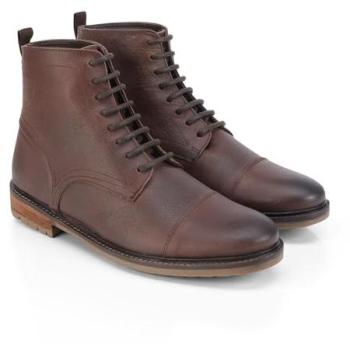 Silver Street Tintern Black Leather Boot, Size 9 – Men’s Lace-Up Edition