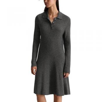 Damen Polokleid aus Schurwolle-Mix von MARC O'POLO DENIM