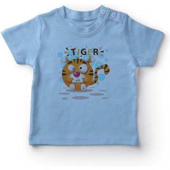 T-Shirt Bébé Garçon Tigre Assis Angemiel