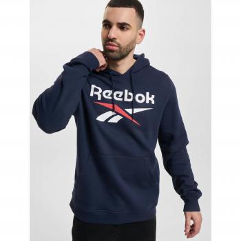 Reebok Fleece Pullover Azul 2XL Hombre – Logo Estilo Stack