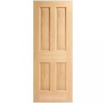 Wickes Cobham Oak 4 Panel FD30 Internal Fire Door - 1981 x 686mm