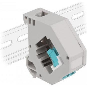 DELOCK 87194 - LC Duplex Female-Female Keystone Connector Aqua