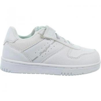 J`HAYBER COVIL CORDONES ELASTICOS VELCRO ZAPATILLAS NIÑO BLANCAS COLEGIALES