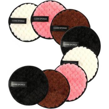 8/12/16pcs Reusable Cotton Cleansing Pads