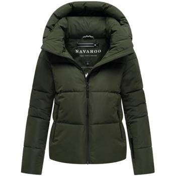 Navahoo Steppjacke „Frostherz XIV“ – Damen, olivgrün, 40 (L)
