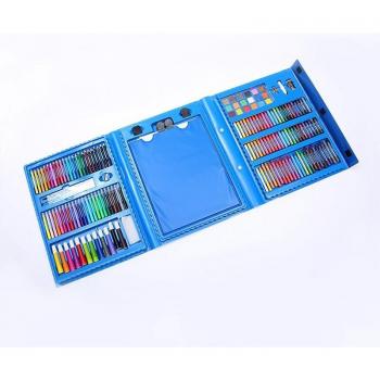 Kids 208 Pcs Art Kit: Paint Brushes, Markers, Watercolor Colors