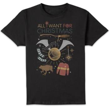 All I Want Harry Potter Holiday Shirt – Unisex, Black, 2XL