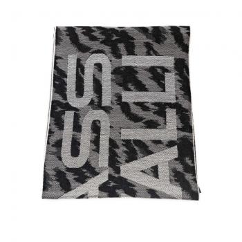 Cavalli Class Gray Wool Scarf
