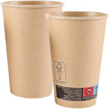 Tazza di carta kraft bio NATUREStar 300 ml – confezione da 50 pezzi