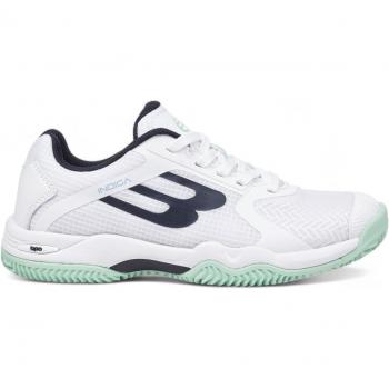 Bullpadel Indiga W 25V Blanco/Turquesa – Zapatilla Femenina