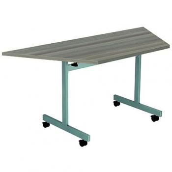 Jemini Trap Tilt Table 1600x800x720mm Grey Oak Silver KF822554