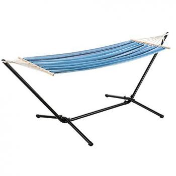 Amaca da Giardino/Terrazza con Supporto di Base in Acciaio - Superficie di Riposo 200 x 80 cm - Supporto fino a 120 kg