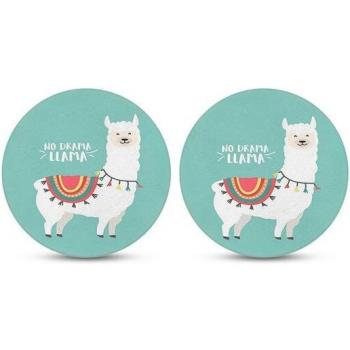 Cute Animal 3D Alpaca Pattern Car Cupholder Coasters