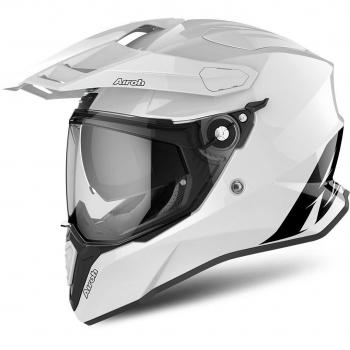 Casco Airoh Commander Bianco Lucido Touring
