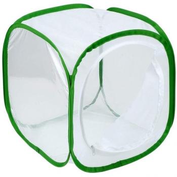 Terrarium Habitat pour Insectes et Papillons – 12×12×12 pouces (Blanc + Vert