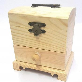 Cajón de Madera Joyero 11x10.5x8cm