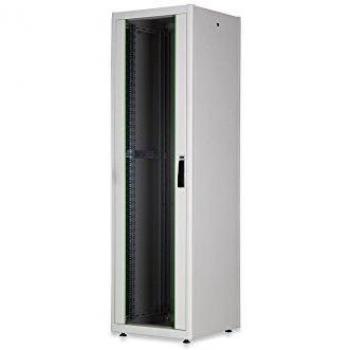 DIGITUS Netzwerkschrank 19'', 22HE, Grau, Glastür, 1125x600