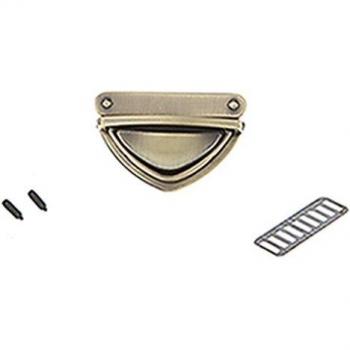 Accesorios de bolso con cierre de metal negro