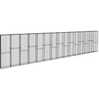 Mur de soutènement en acier galvanisé pour jardin 600 x 30 x 200 cm