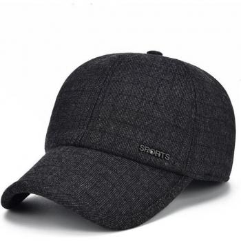 UNIKEVOW Winter Patchwork Baseballkappe mit Ohrenklappen für Herren